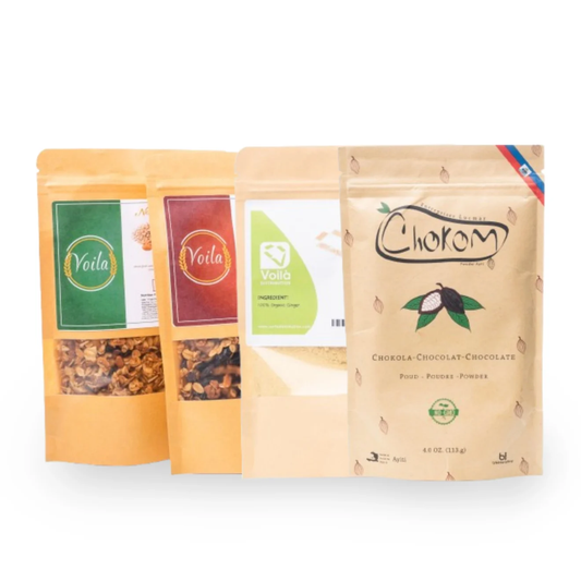 Appetit Bundle: Premium Haitian Wellness Collection - Organic Granola, Ginger & Chocolate Set